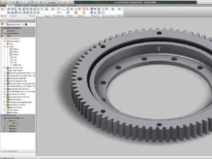 3D modeling for a slewing ring