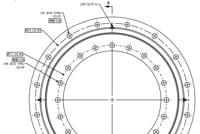 Slew ring CAD file drawing